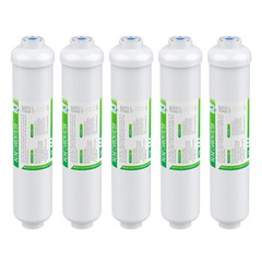 5 Pack Inline Post Carbon Water Filter 1/4″ Quick Connector Fridge Ice-maker