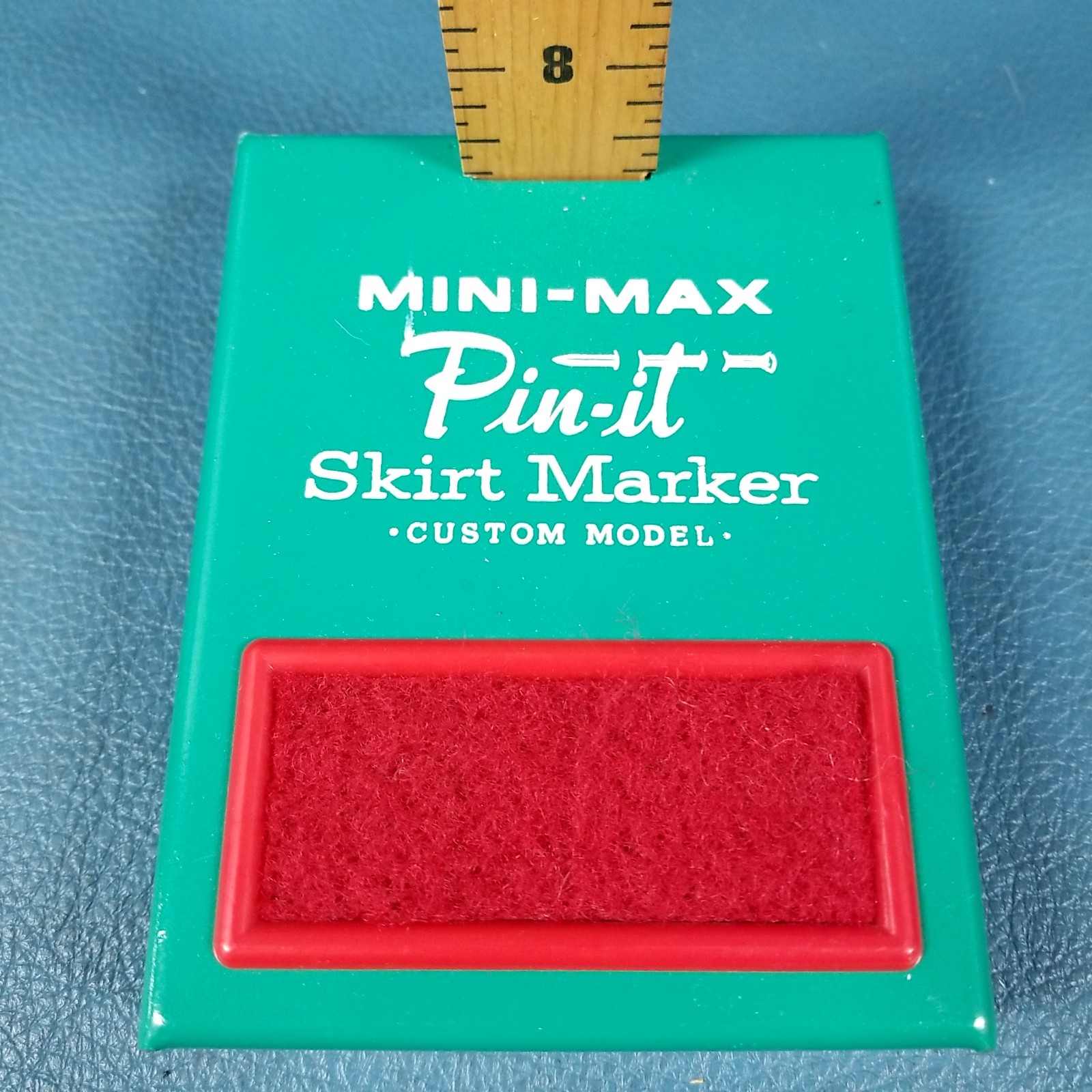 VTG 7"-28" Mini Max Pin It Skirt Marker Custom Model Green Steel EUC! gallery