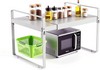 Expandable Cabinet Shelf Organizer 14-25 IN Adjustable Length 9" Wide 2-Tier gallery