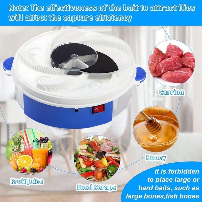 Electric FlyTrap Pest Device Gnat Flying Insect Trap Automatic FlyTrap Pest US gallery