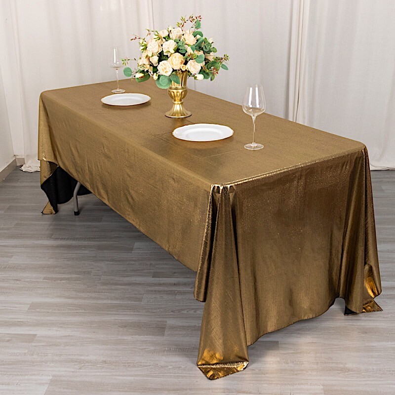 60x126 in Sequin Dots Polyester Rectangle TABLECLOTH Party Events Decorations gallery
