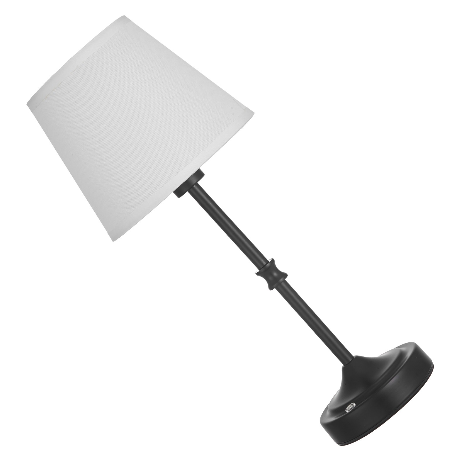 Cordless Table Lamp 5200mAh Rechargeable Battery Desk Lamp Fabric Shade Black gallery