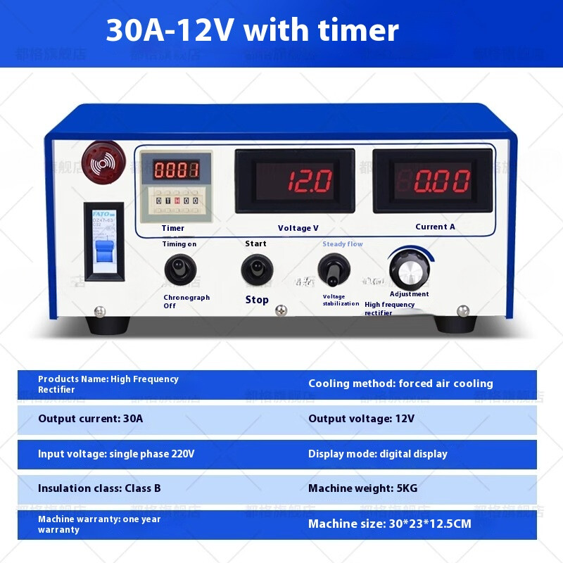 Electroplating Special High Frequency Electroplating Power Air Cooling 10A-50A gallery