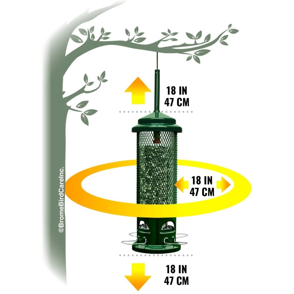 Squirrel Buster Legacy Squirrel-proof Bird Feeder w/4 Metal Perches, 2.6-pound S gallery