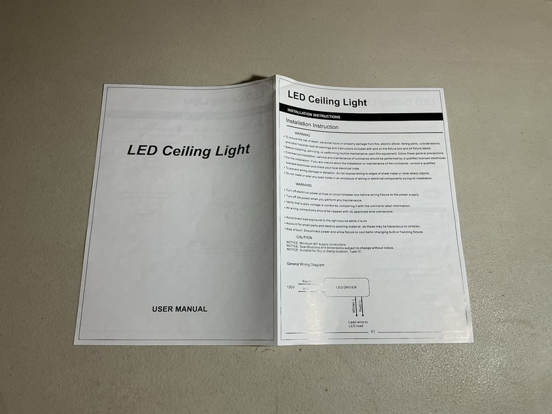 Intertek 12" FLUSH MOUNT LED CEILING LIGHT FIXTURE, White, NEW Open Box, Qty-1 gallery