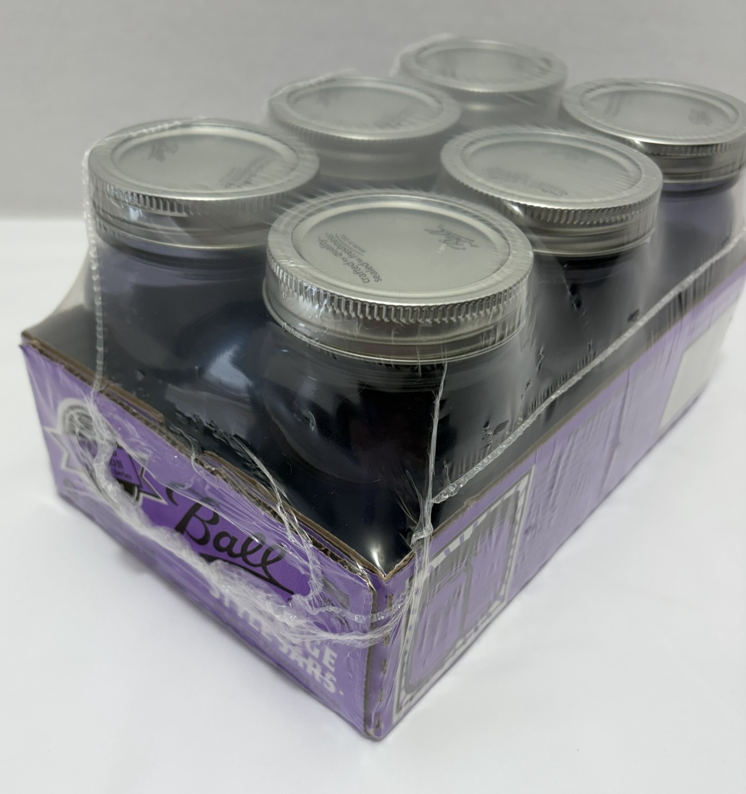 6 BALL PURPLE LIMITED EDITION AMERICAN HERITAGE 100TH ANNIVERSARY MASON JARS MIP gallery