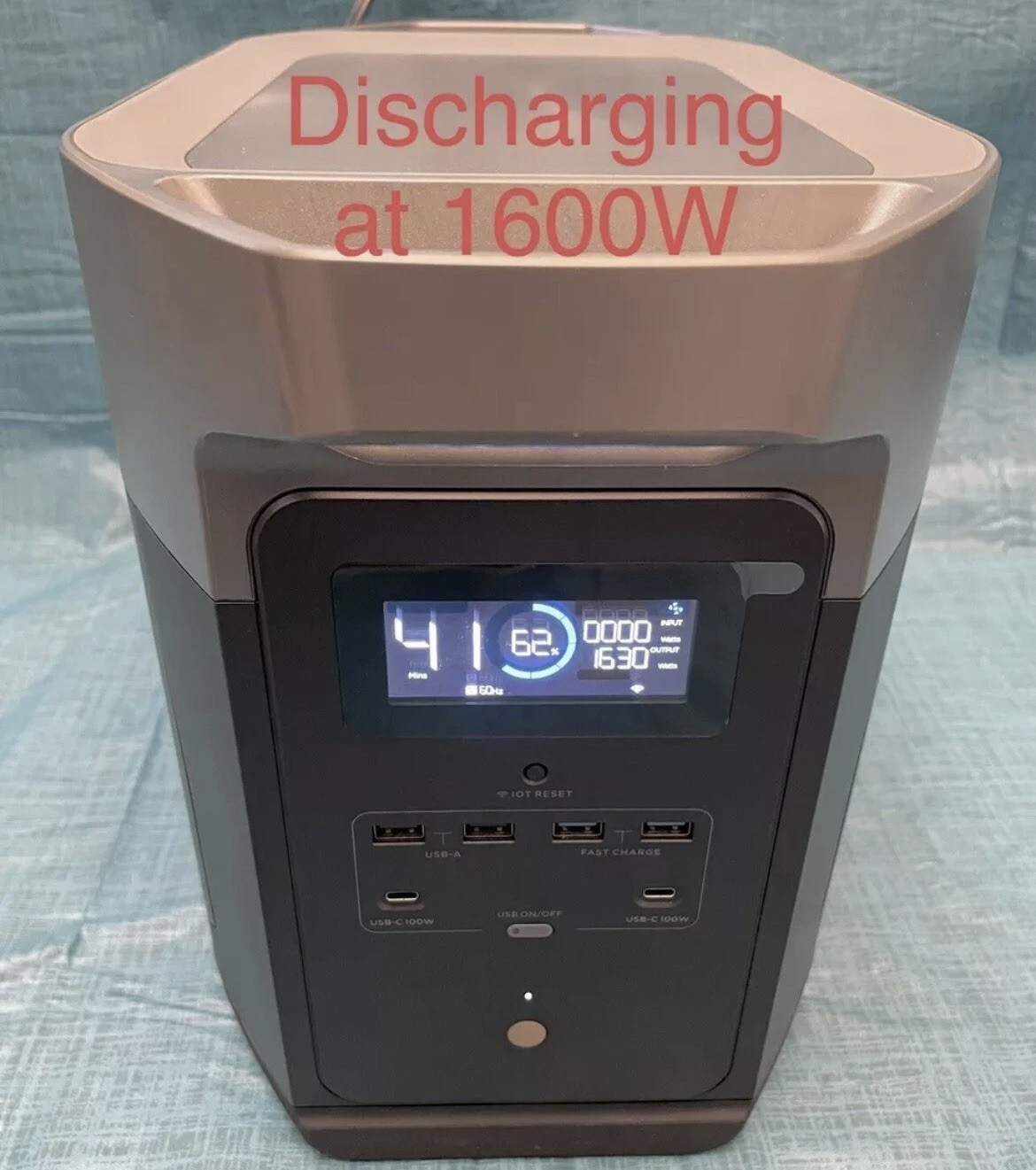 EcoFlow DELTA Max 2016Wh Power Station Electric Generator 2400W *Slightly Used* gallery