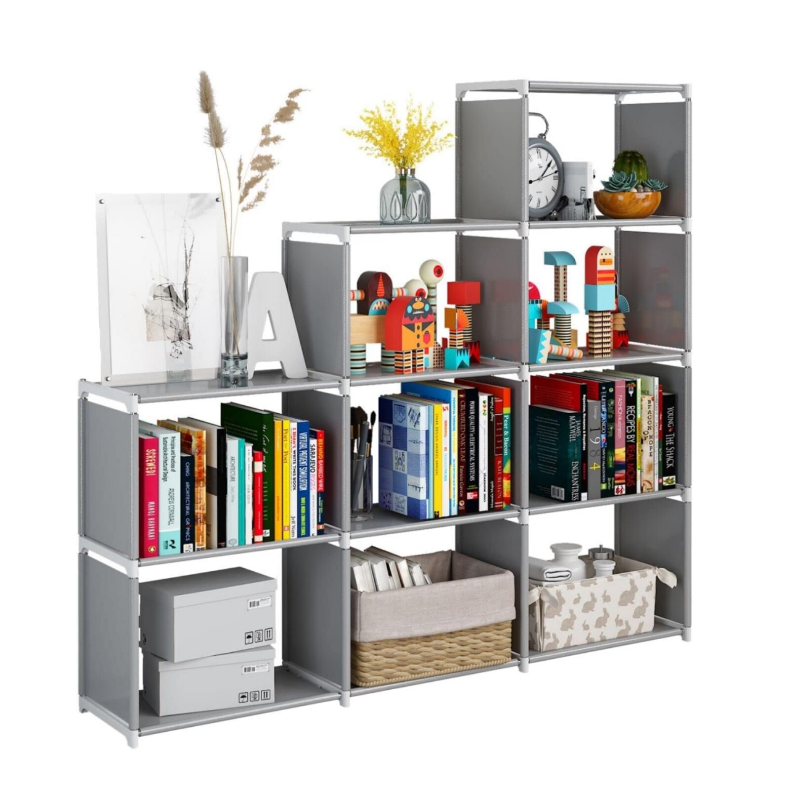 Bookshelf Cube Storage Shelf Rack Organizer DIY Bookcase Cabinet Home Office gallery