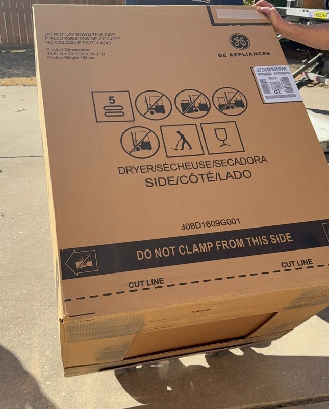 GE FRONT LOAD SMART ELEC DRYER WHITE GFD65ESSNWW (New_In_Box) gallery