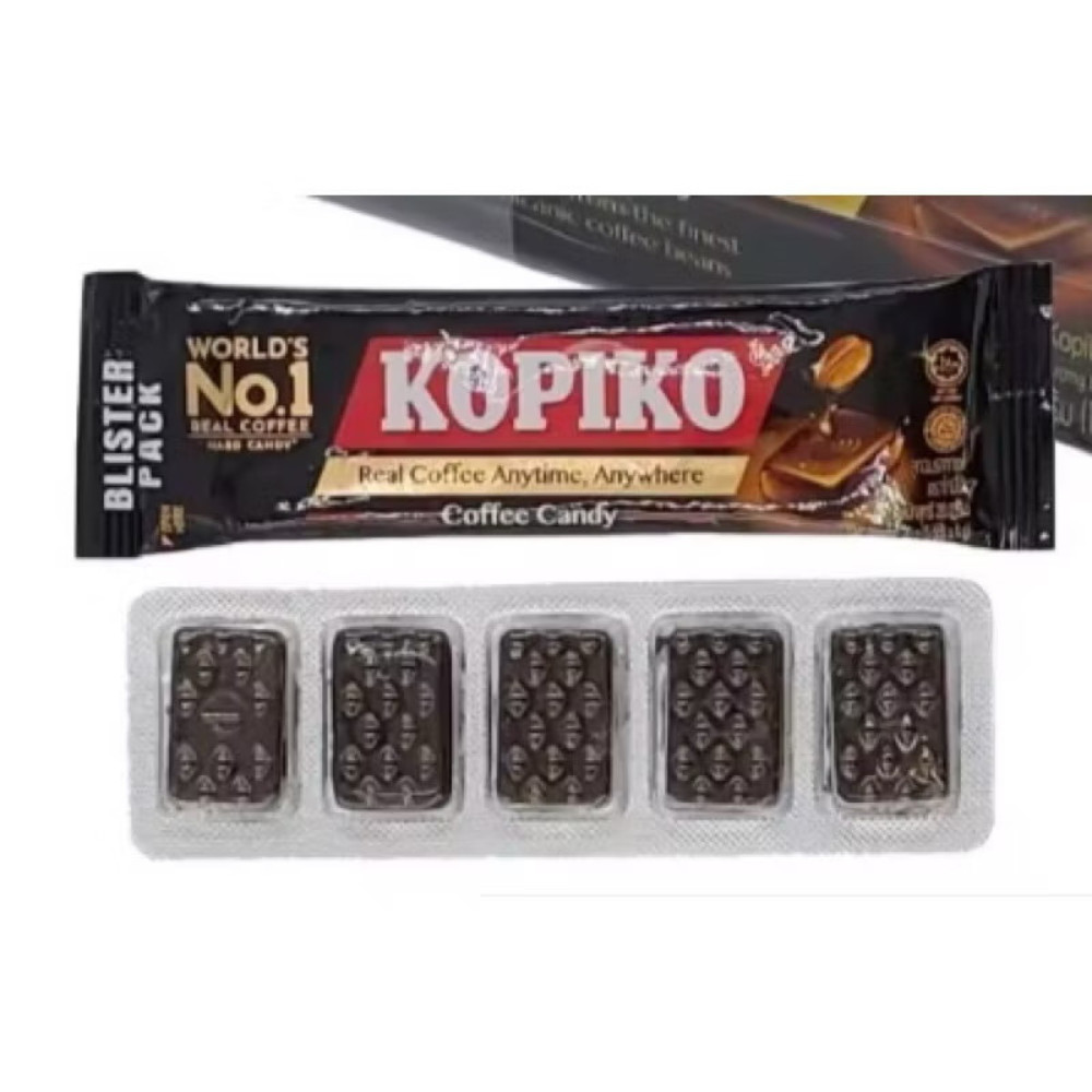 Kopiko Coffee Candy Blister Pack Original Flavor Hard Candy 1 Boxes 60 Tablets gallery