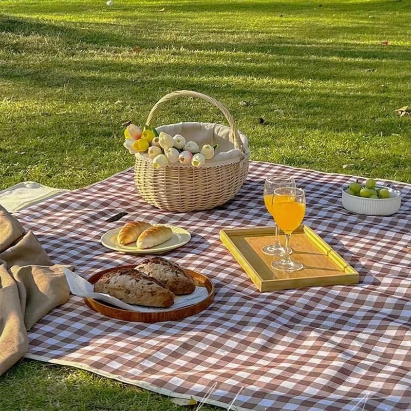 Extra Large Picnic Blanket Beach Blankets, 80''x80'' Picnic Mat Waterproof Sa... gallery