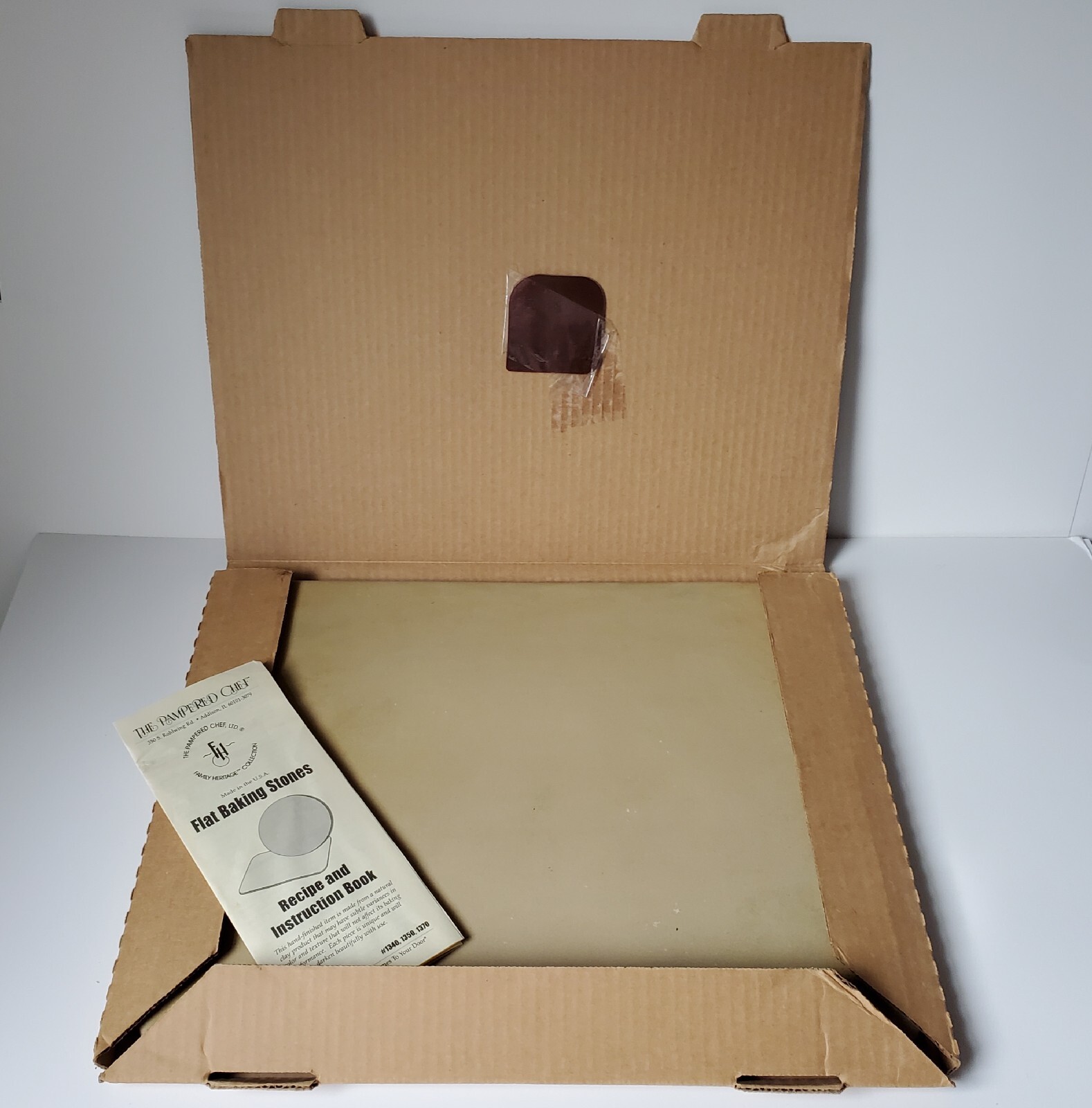 Pampered Chef Baking Stone #1350 Stoneware Rectangular 12 X 15 Cookware Cookies gallery