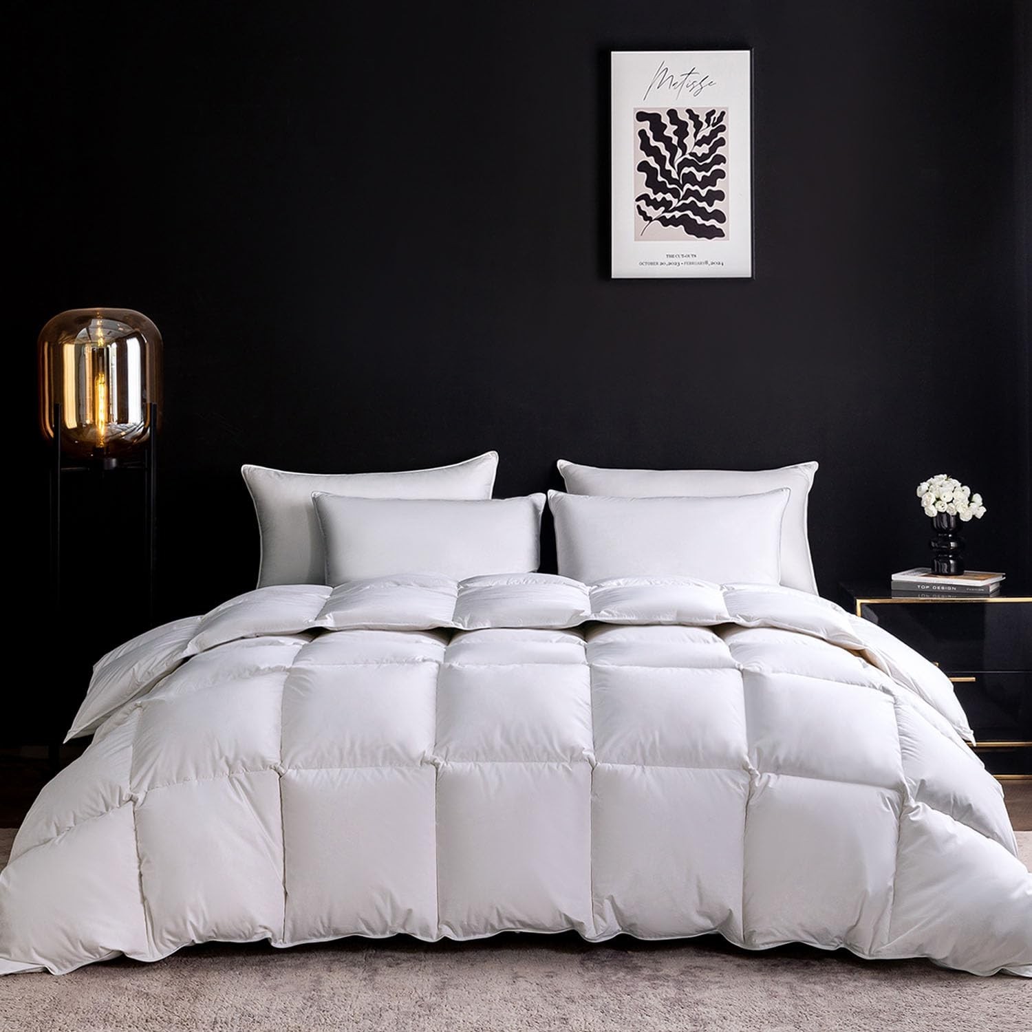 Goose Feather Down Comforter/Topper/Cover (King Size) gallery