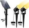 2 in 1 Spotlights Solar Outdoor Lights 3000K Warm White Landscape Lights Garden gallery