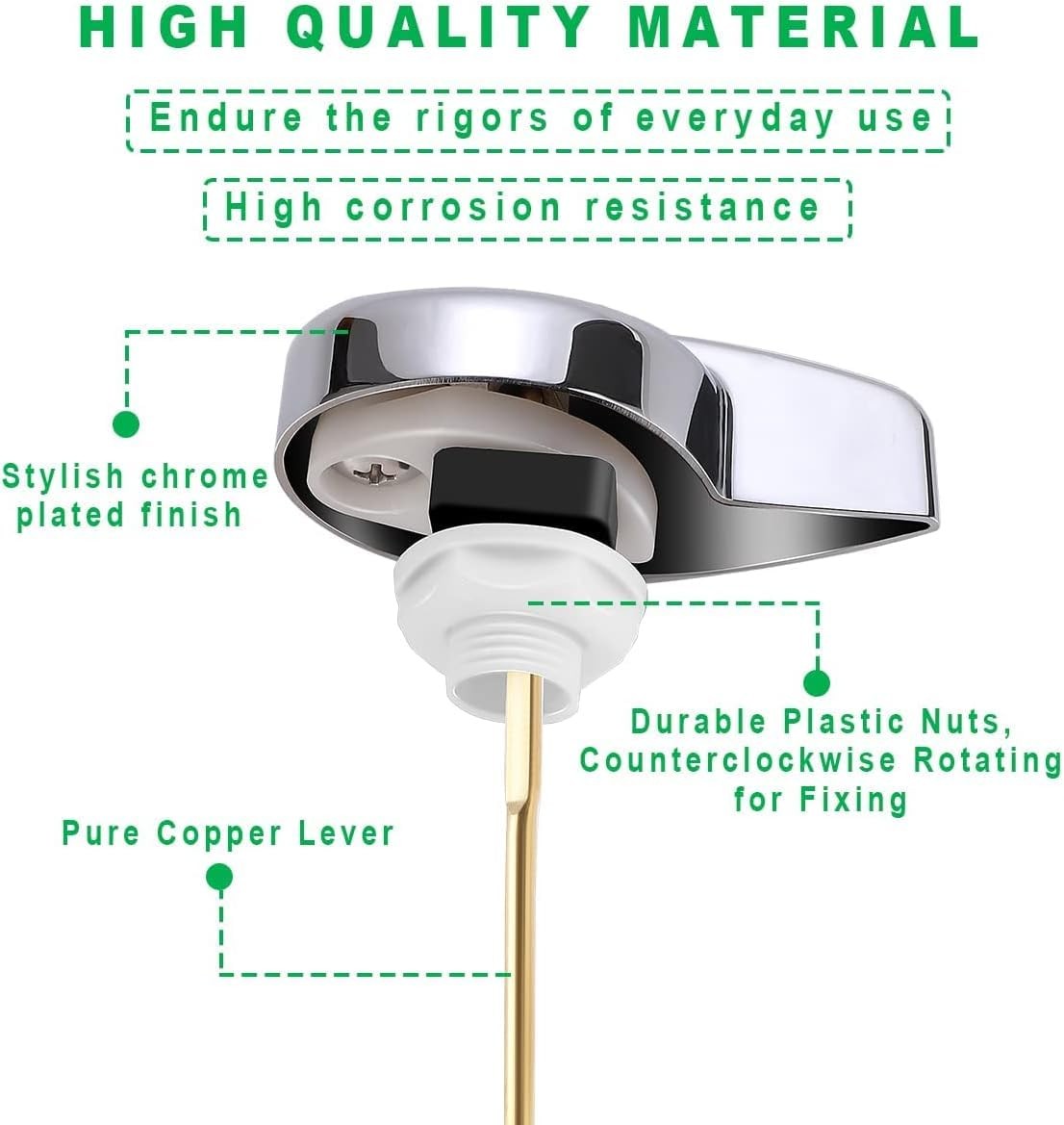 Side Mount Toilet Tank Flush Lever Handle for Toilets gallery