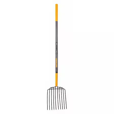 True Temper 28124Gr Ensilage Fork, 10 Tines, Wood Handle