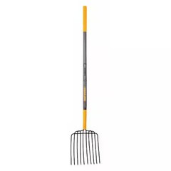 True Temper 28124Gr Ensilage Fork, 10 Tines, Wood Handle