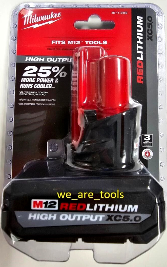 NEW Milwaukee 2447-20 M12 Cordless Compact 3/8" Crown Stapler, 2) 5.0 AH Battery gallery