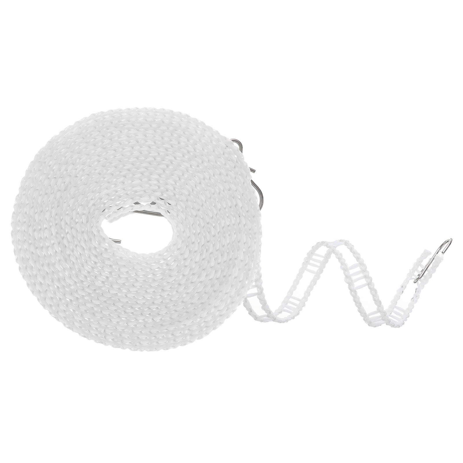 Windproof Clothesline, 5M 16.4ft Plastic Non-Slip Clothes Drying Rope, White gallery