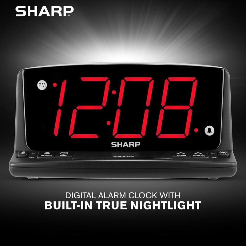 LED Digital Alarm Clock – Simple Operation - Easy to See Large Numbers, Built I gallery
