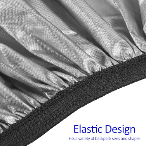 2 Pack Backpack Rain Cover - Waterproof Lightweight Cover with Vertical  5