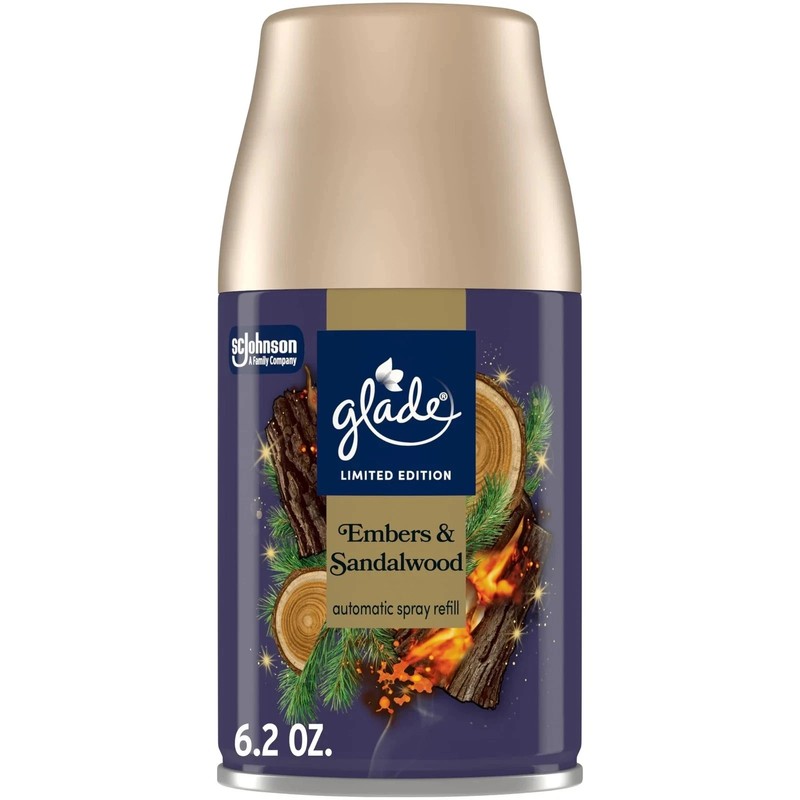 6 Glade Automatic Spray Refills 6.2 Embers & Sandalwood Similar Fall Night Scent gallery