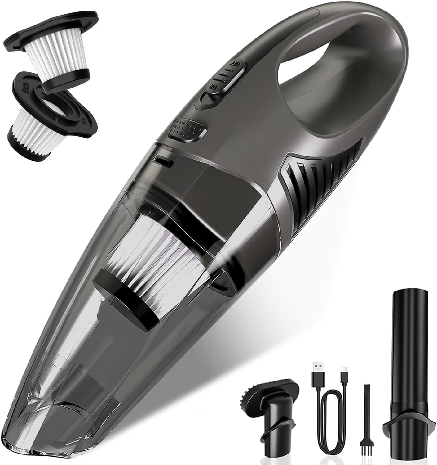 Handheld Vacuum Cordless, 11KPA Strong Suction & 25 Mins Runtime Brushless Motor gallery