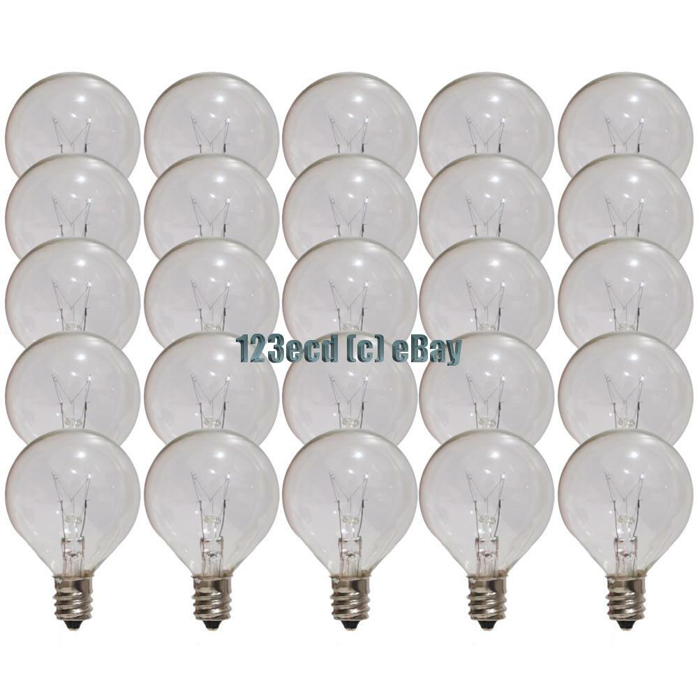 Box of (25) G40 Globe Light replacement Bulbs gallery