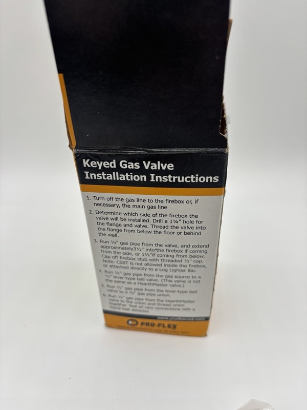 HearthMaster Pro Flex Fireplace Straight Valve Brushed Nickel Kit - PF-954-NIC gallery