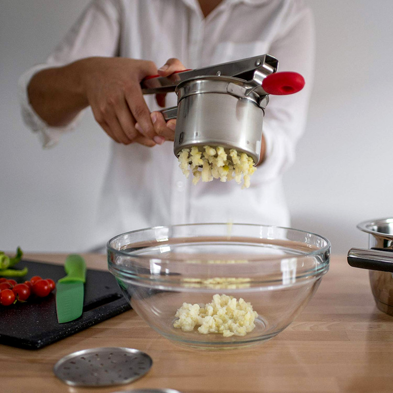 UberChef Potato Ricer Set with 3 Ricing Discs Fine Medium Coarse Stainless Steel gallery