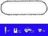 20-Inch Chainsaw Chain-3/8" Pitch .050" Gauge 72 Drive Links (3 Pack) gallery