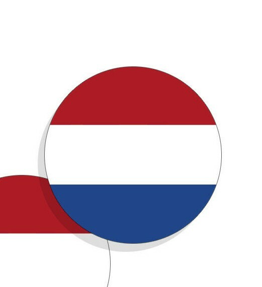 Netherlands Flag Stickers Flag Decals Vinyl Stickers Round Set of 4 gallery