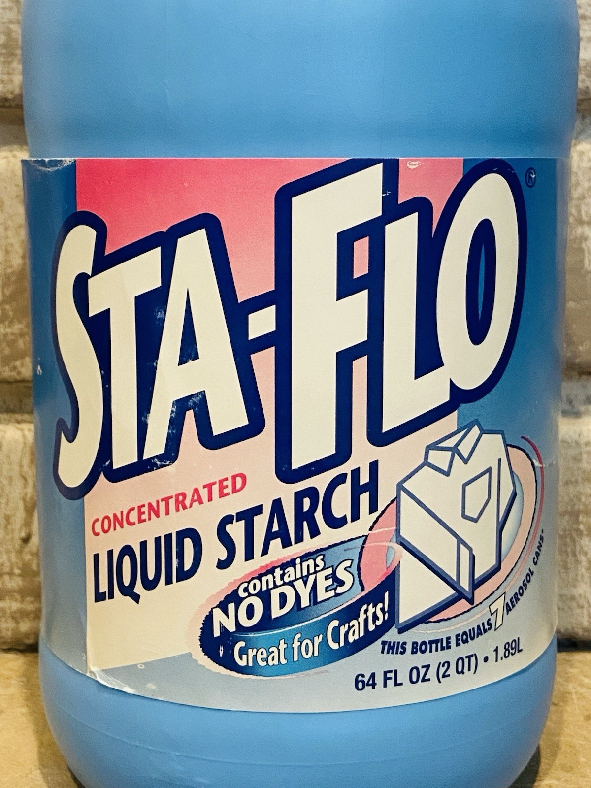 Sta Flo Liquid Starch Concentrated 64 oz Crafts Quilting Laundry Slime Purex gallery