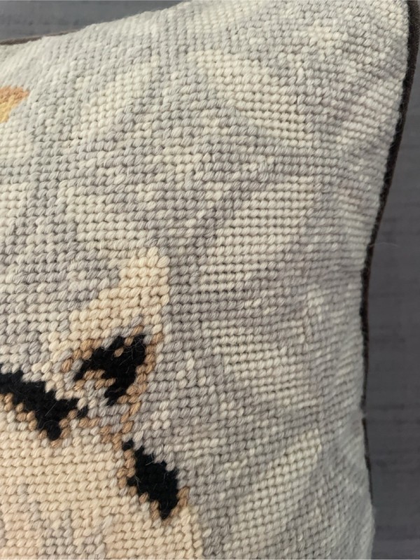 Needlepoint Pillow, Jack Russel Parsons Terrier, 11" gallery