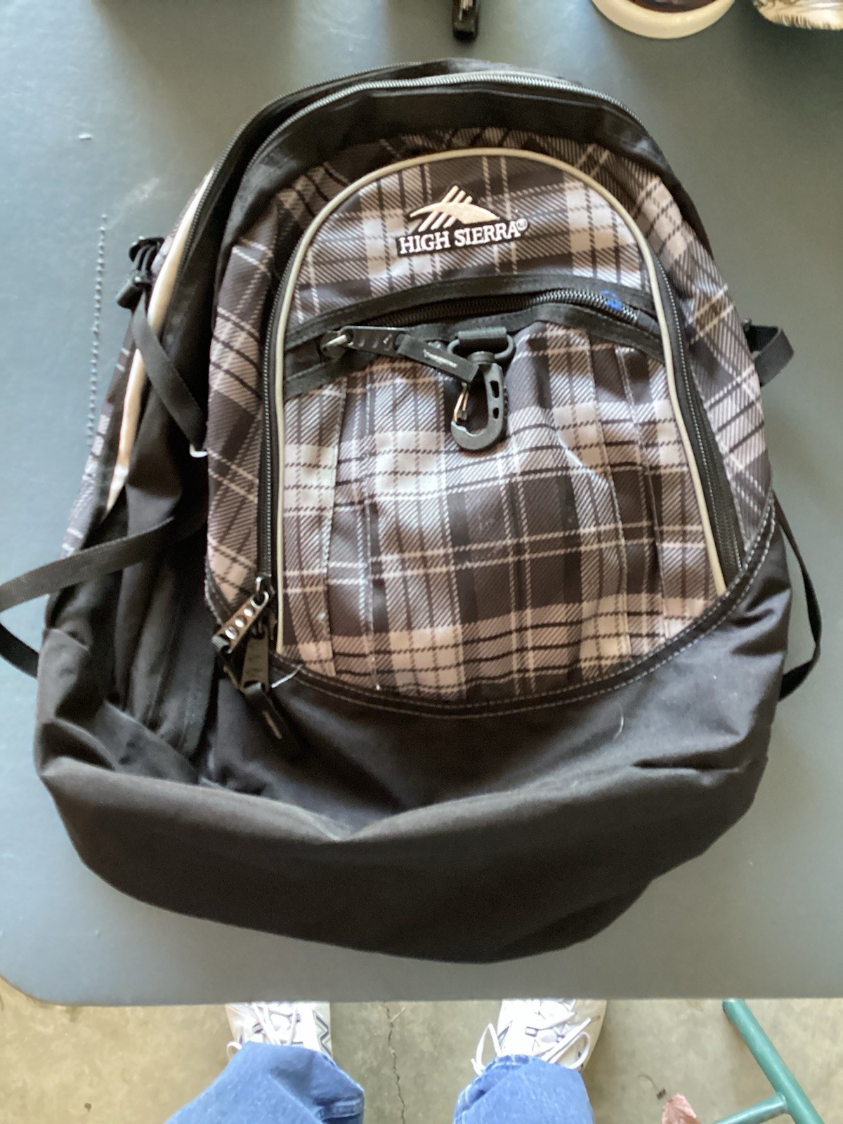 high sierra backpack black