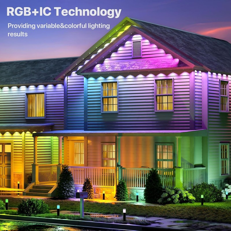 Smart Outdoor Permanent Eaves Lights For House Roof Party Holiday Decoration gallery