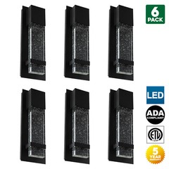 6 Pack Sunlite LED Raindrop Wall Sconce, 4.75″, 5000K Super White, ADA Compliant