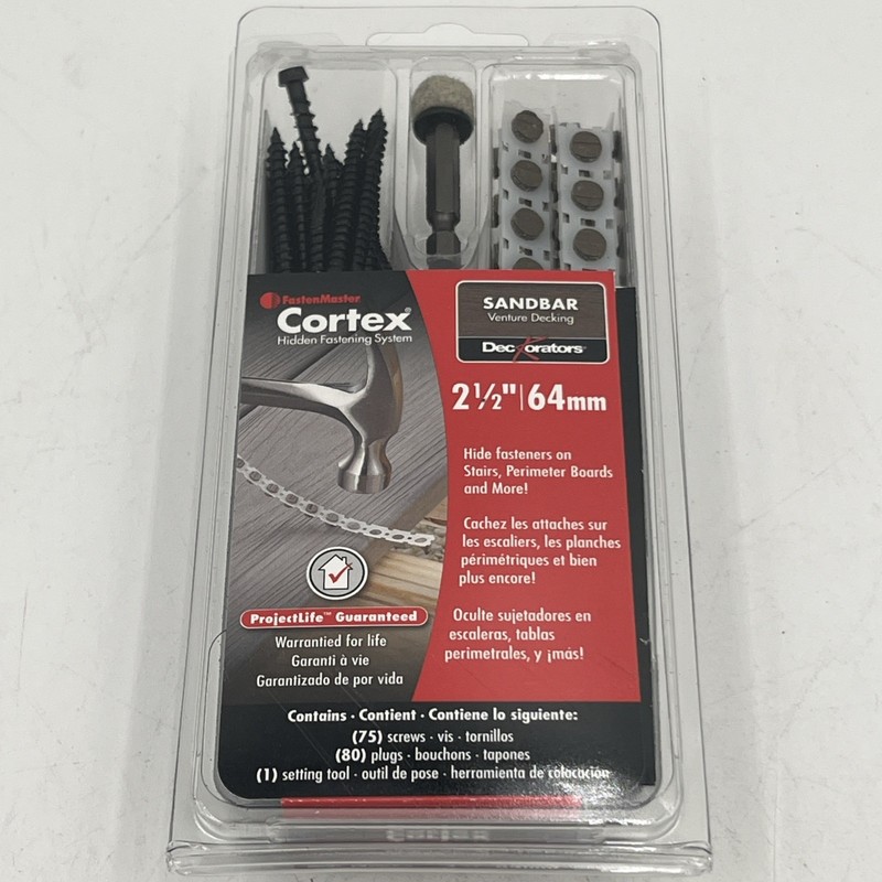 NEW!! FastenMaster Cortex 2-1/2” Screw 50 LF Hidden Fastening System - Sandbar gallery