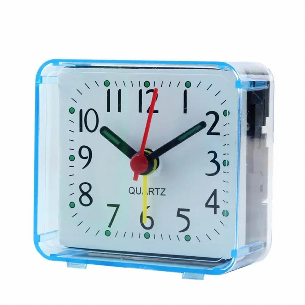 Silent Compact & Portable Alarm Clock Travel Quartz Beep Alarm Clock Small Cute gallery