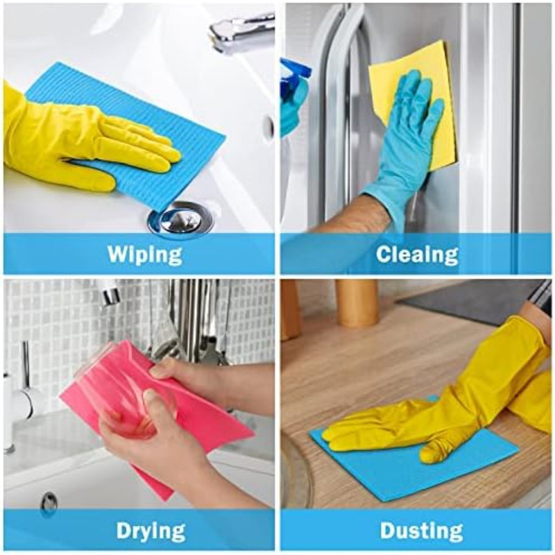 Swedish Dishcloths for Kitchen 10 Pack, Sponge Dish Cloth for Counters & Washing gallery