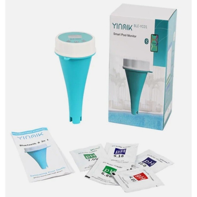 Smart Floating Swimming Pool Water Analyzer PH Chlorine EC TDS ORP TEMP Tester gallery
