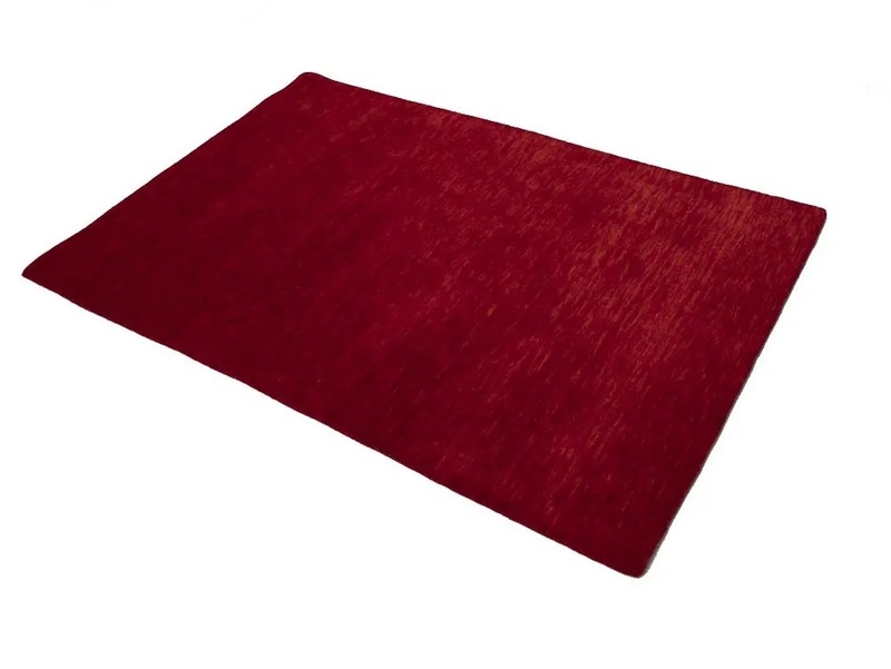 Red Solid Design Hand-Loomed 4X6 Gabbeh Wool Rug Oriental Home Decor Carpet gallery
