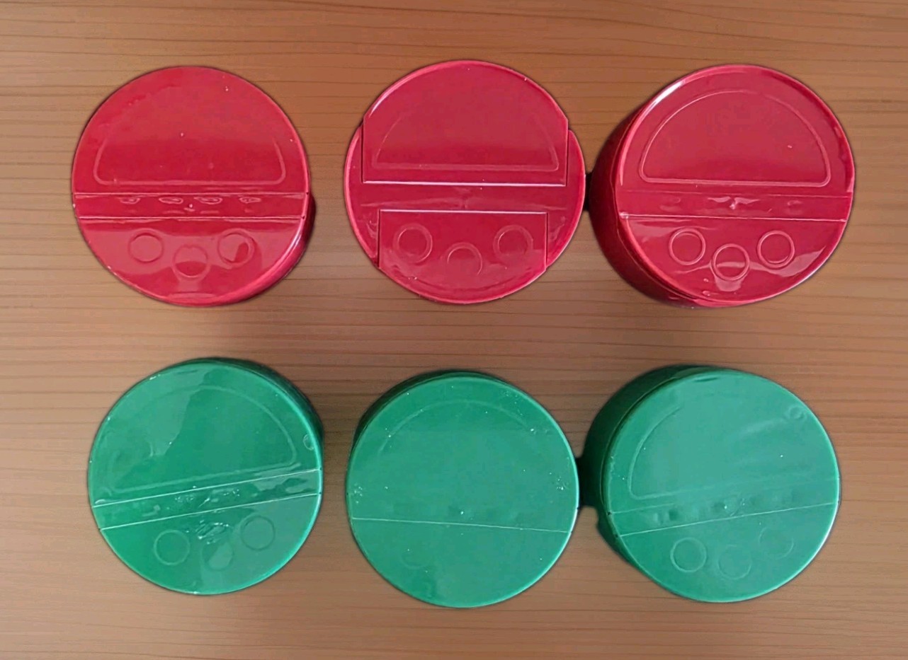 6 Parmesan Cheese Container Lids For Jars Or Craft Supplies Organize LIDS ONLY gallery