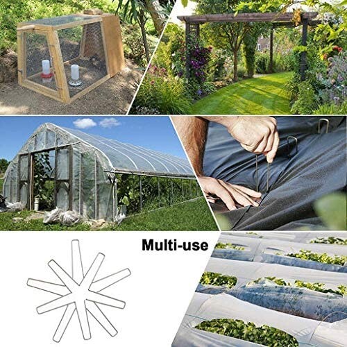 100 pcs 11 Gauge 6" GALVANIZED Landscape Staples ~ SOD Fabric Pins - RUST FREE gallery
