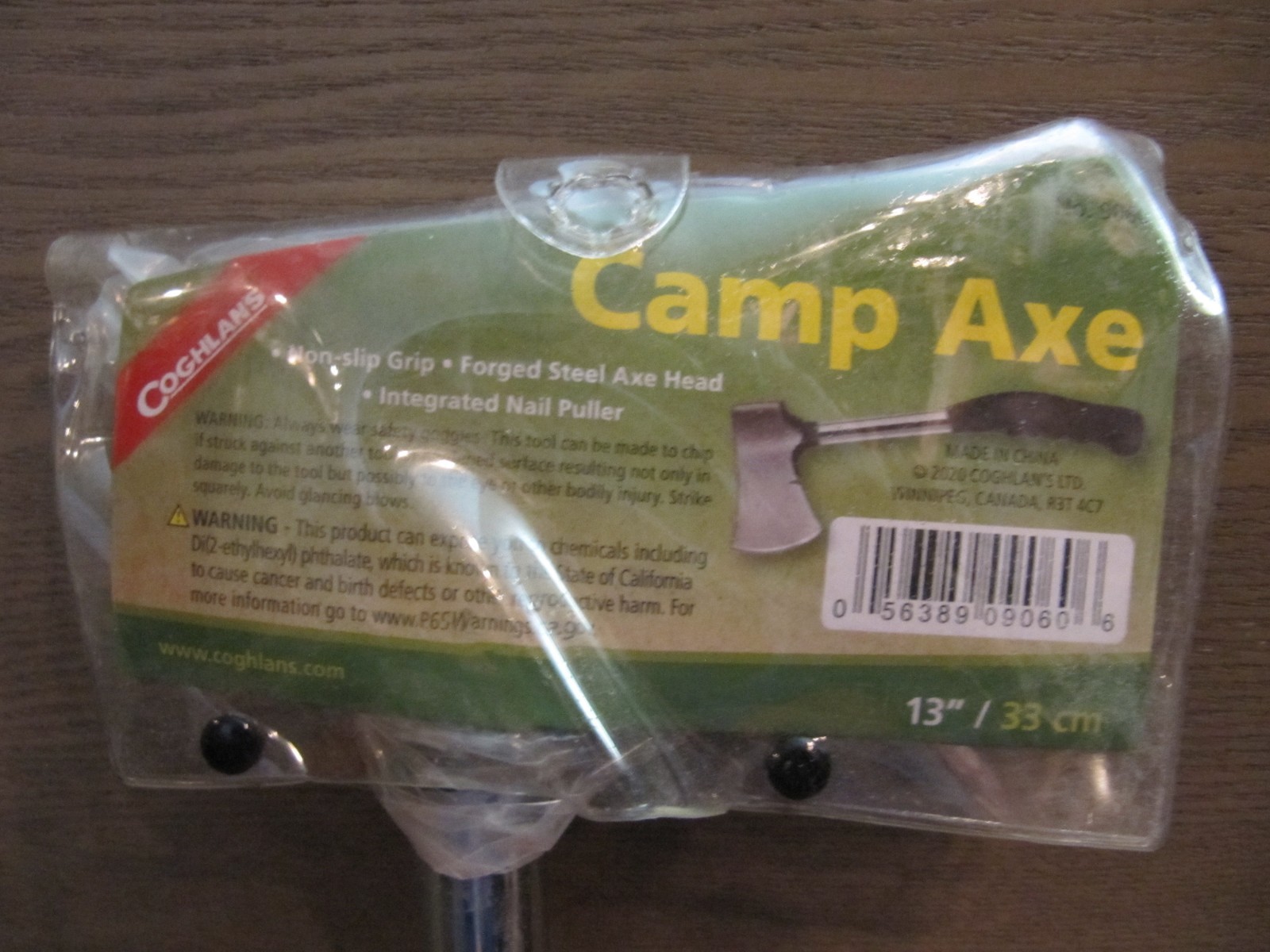 NEW COGHLANS 9060 13" CAMP AXE HATCHET STEEL HANDLE RUBBER GRIP COMPACT gallery