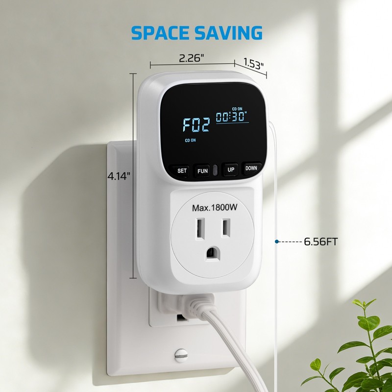 Digital Temperature Controller, Heavy Duty 15A/1800W Thermostat Outlet Plug, VA gallery