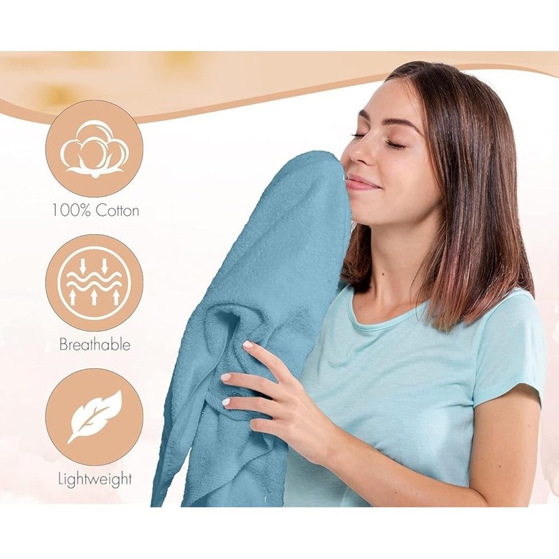 Soft Cotton Bath Towels Multi-use Spa Gym Washcloths Tumble Dry Comfortable New gallery