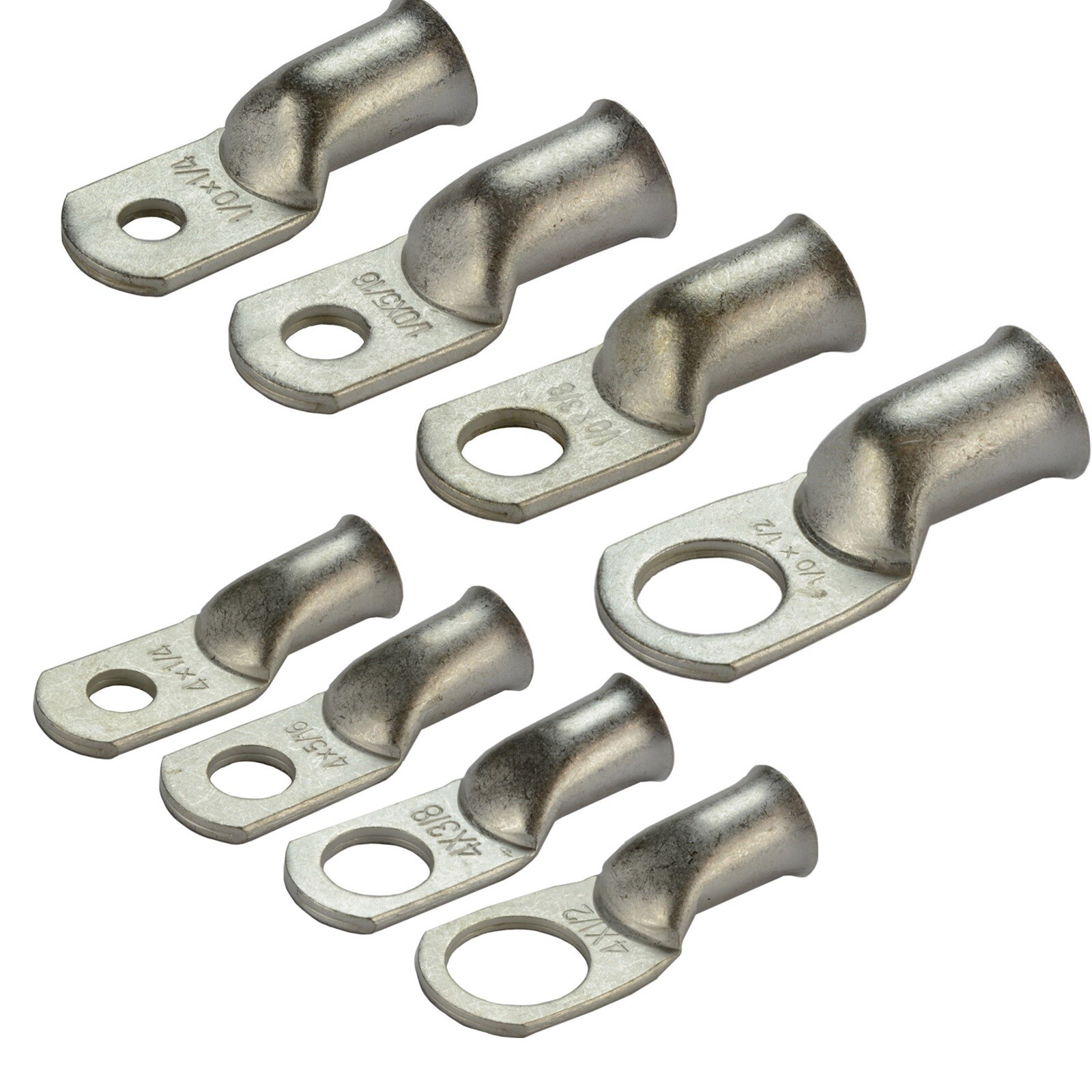 Copper Ring Uninsulated Terminals Lug Bare Battery Welding Cable Wire Connectors gallery