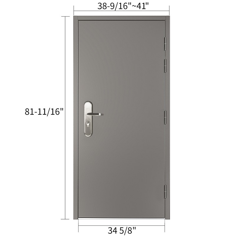 34 5/8" Steel Security Door with Frame and Quick Mount Hardware gallery