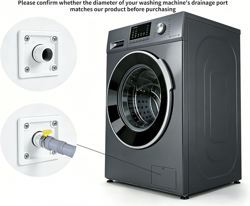 10FT Portable Washing Machine Drain Hose,Extro Long Washer Drain Hose Extension gallery